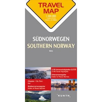 Norsko jih 1:300T TravelMap