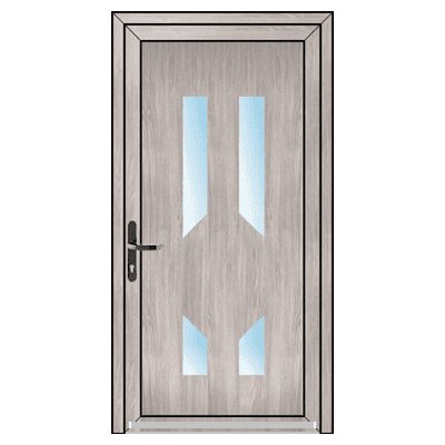 OknaDvereNaMiru.cz Vchodové plastové dveře STYL 120 zlatý dub 100 x 205 cm – Zboží Mobilmania