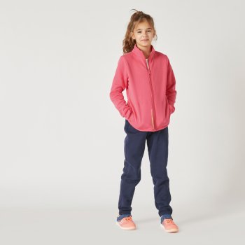 Domyos dívčí hřejivá sportovní souprava Warmy 100 na zip růžovo-modrá