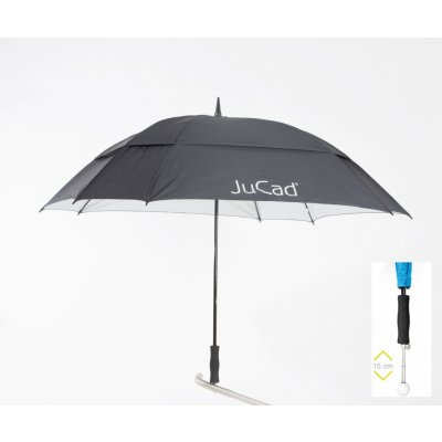 JuCad Telescopic Umbrella Windproof černá – Zbozi.Blesk.cz