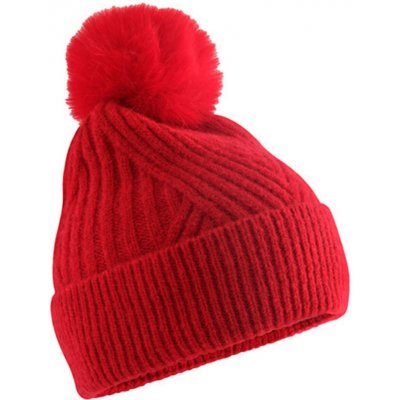 Beechfield Čepice Snow Luxe Beanie Červená univerzal – Hledejceny.cz