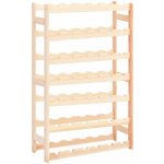 Greatstore Stojan na víno na 42 lahví borové dřevo – Hledejceny.cz