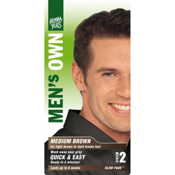 HennaPlus přírodní barva na vlasy pro muže hnědá 80 ml