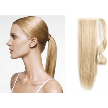 CLIP IN CULÍK 100% LIDSKÉ REMY VLASY 50CM NEJSVĚTLEJŠÍ BLOND