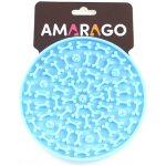 AMARAGO Lízací podložka kruh modrý 15 cm – Zboží Dáma