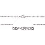 Zlatnictví zlatíčko stříbrný náramek na nohu lambáda 000.00026 – Hledejceny.cz