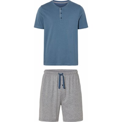 Livergy pánské pyžamo krátké modro šedé – Zboží Mobilmania