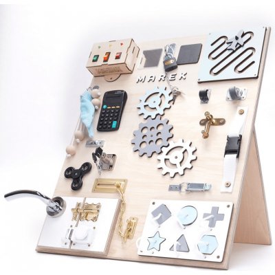 Manibox senzorická deska Activity board s diodami velká modrá – Zboží Mobilmania
