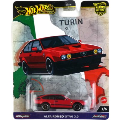Mattel HW Prémiové auto velikáni ALFA ROMEO GTV6 3.0 HRV80 – Zboží Dáma