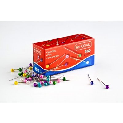 HODAN Špendlíky barevné 460/100 - [100 ks] – Zboží Mobilmania