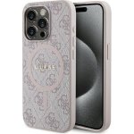 Guess iPhone 15 Pro HC MAGSAFE PU 4G RING CLASSIC LOGO růžové – Zboží Mobilmania