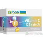 Plus Lékárna Vitamin C + D3 + Zinek tablet 90 kapslí – Hledejceny.cz