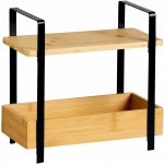 KESPER Kuchyňská police dvoupatrová bambus 30 × 14 × 30 cm – Sleviste.cz