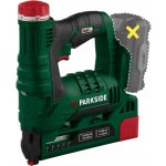 Akumulátorová sponkovačka PARKSIDE PAT 20-Li A1 20 V se sponkami a hřebíky – Sleviste.cz