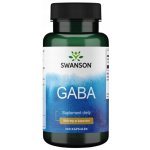 Swanson GABA Kyselina Gama Aminomáselná 500 mg 100 kapslí – Hledejceny.cz