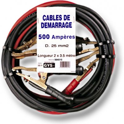 cable dépannage démarrage PRO GYS 320A 16mm² longueur 3M Pince pro