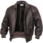 Bunda Rothco kožená A2 flight hnědá – Zboží Mobilmania