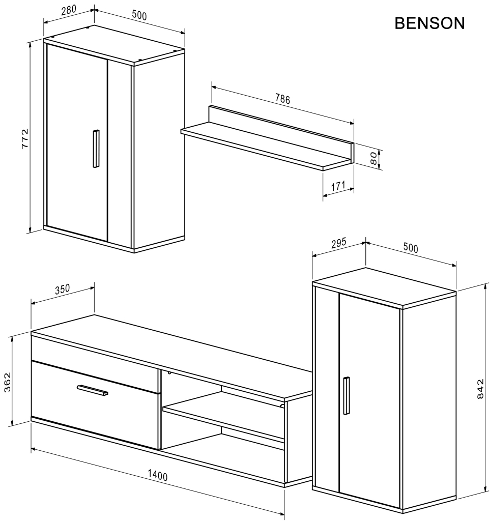 Halmar Benson dub artisan / černá