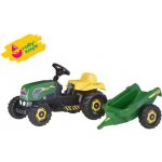 Šlapací traktor Rolly Kid s vlečkou zelený – Sleviste.cz