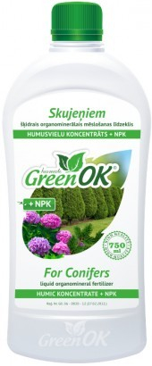 GreenOK Pro jehličňany Koncentrát huminových látek + NPKPro 750ml