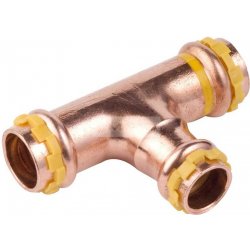 KAN-therm Copper V Gas T-kus Cu lisovací redukovaný SPG5130RV pro plyn 22 x 15 x 22 mm