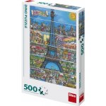 Dino Eiffelova věž kreslená 500 dílků – Zboží Dáma