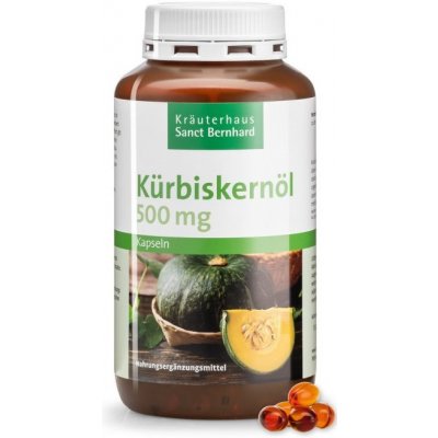 Sanct Bernhard Dýňový olej 500 mg 400 kapslí – Hledejceny.cz
