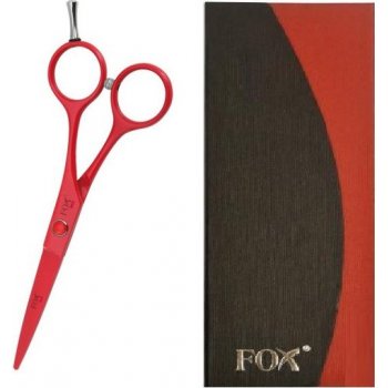 Fox Color Classic Red Profesionální nůžky na vlasy 5,5´