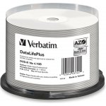Verbatim DVD-R 4,7GB 16x, printable, cakebox, 50ks (43744) – Hledejceny.cz