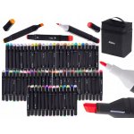 KIK KX5308_1 Oboustranné lihové fixy v pouzdře 48 ks – Zboží Živě