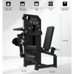 TUNTURI Platinum Dual Leg Curl/Extension Selectorized V-series – Zboží Dáma
