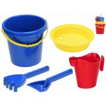 Mikro Trading Sada na písek 17cm 4ks s konvičkou 16cm Modrá – Zboží Dáma