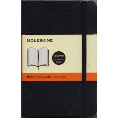 Moleskine Zápisník měkké desky A6 linkovaný černý – Hledejceny.cz
