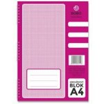 Bobo blok kroužkový s boční spirálou A4 linkovaný 50 listů – Zboží Živě