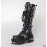 New Rock boty kožené Cross Boots 403-S1 black černé – Zboží Mobilmania