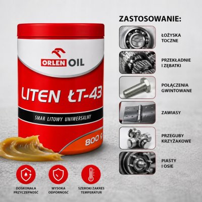 Orlen Oil Liten ŁT-43 800 g – Zboží Mobilmania