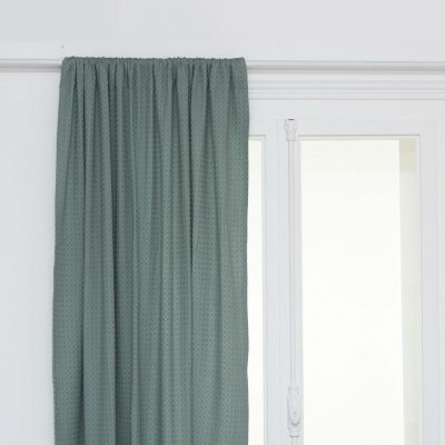 Atmosphera Bavlněný závěs na pásce WIDDY, 130 x 260 cm, zelený zelená – Hledejceny.cz