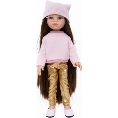 Paola Reina Set oblečení pro panenku a Minikane 32 cm By Loli Sporty Pink & Gold