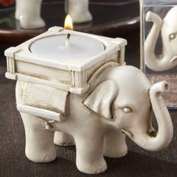 Indie Svícen slon pro štěstí 9 x 6 cm