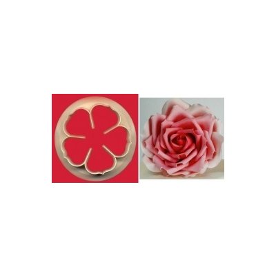 Vykrajovátko plastové - Růže (Petal Rose) / 6,5 cm – Sleviste.cz