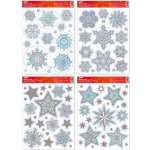 Vánoční okenní dekorace s glitry VA002 30x42cm 941488 – Hledejceny.cz