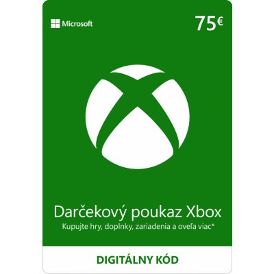 Microsoft Xbox Live dárková karta 75 €