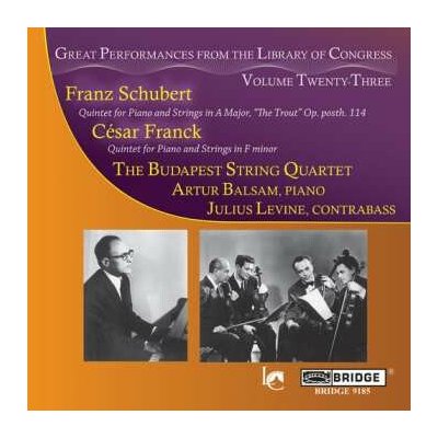 César Franck - Quintet For Piano And Strings In A Major, The Trout (Op. Posth. 114); Quintet For Piano And Strings In F Minor CD – Hledejceny.cz