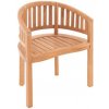 Zahradní židle a křeslo Divero D73788 židle - ošetřený teak