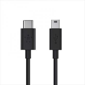 Belkin F2CU034bt06-BLK USB 2.0 USB-C to USB B Mini, 1,8m