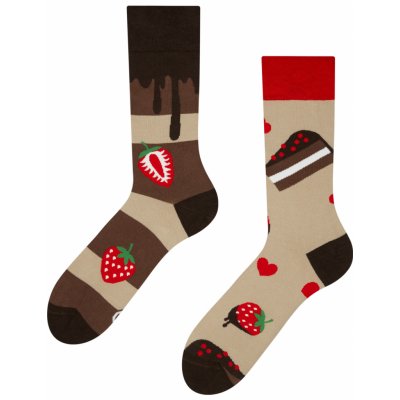 Dedoles Veselé ponožky Čokoládovo-jahodový dort D-U-SC-RS-C-C-1565 – Hledejceny.cz