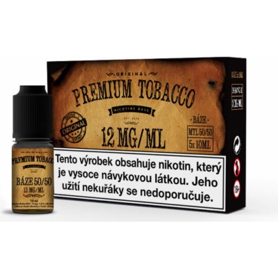 Premium Tobacco PG50/VG50 12mg 5x10ml – Zboží Mobilmania