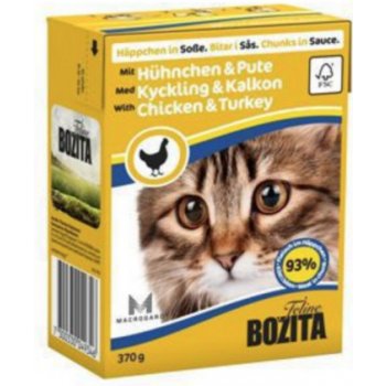 Bozita Cat s kuřecím & krůtím masem 370 g