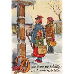 České zvyky Pohlednice - Vánoční kolednící – Zboží Dáma