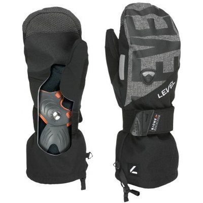 Level Fly JR Mitt dětské rukavice Black-Grey – Sleviste.cz